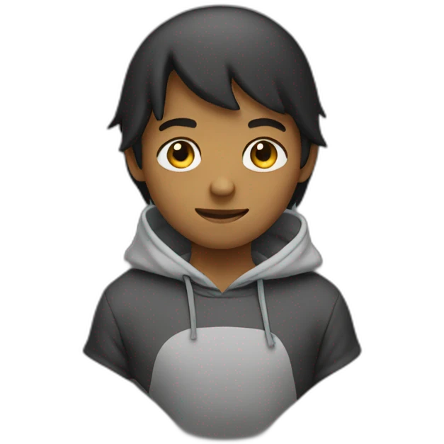 boy with hoodi emoji