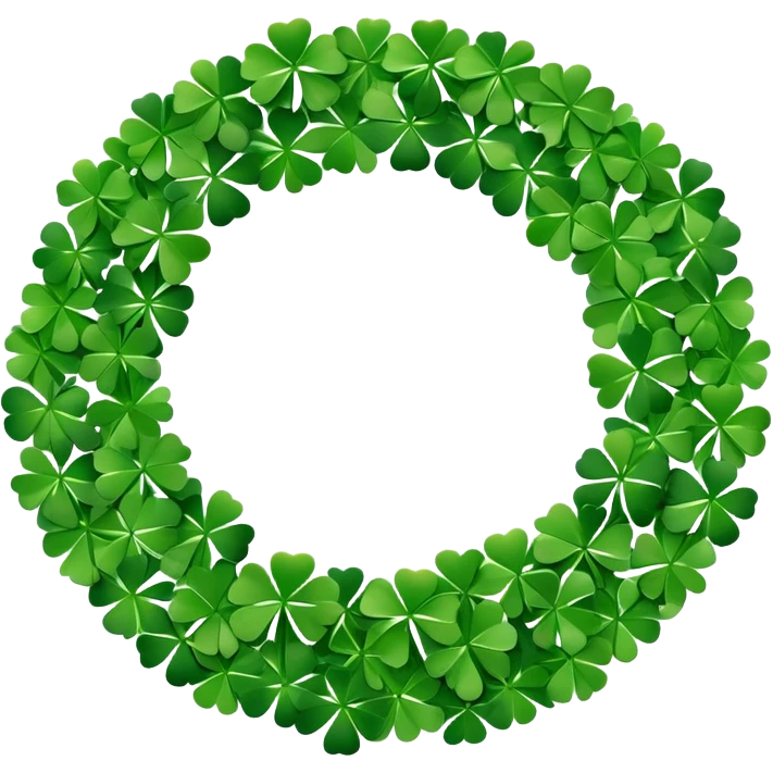St. Patrick's day wreath emoji