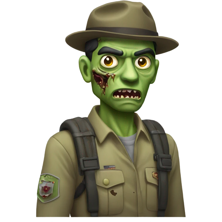 Rana soldado zombie emoji