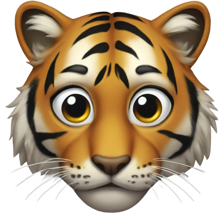 Tiger’s eye with tear emoji