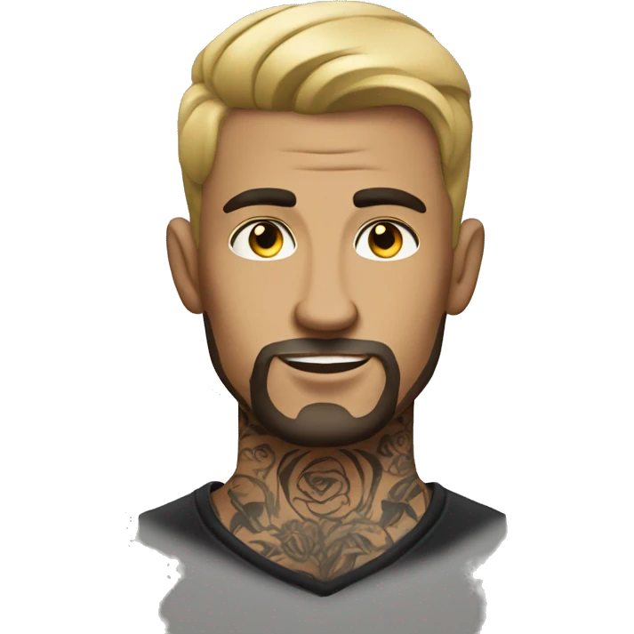 tattooed man very attractive emoji