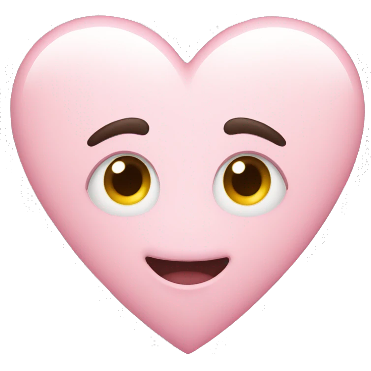 light pink heart emoji
