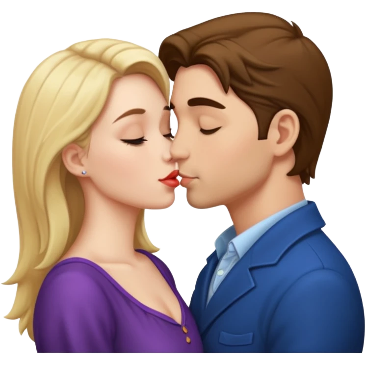 make them kiss, and they shall be dressed emoji