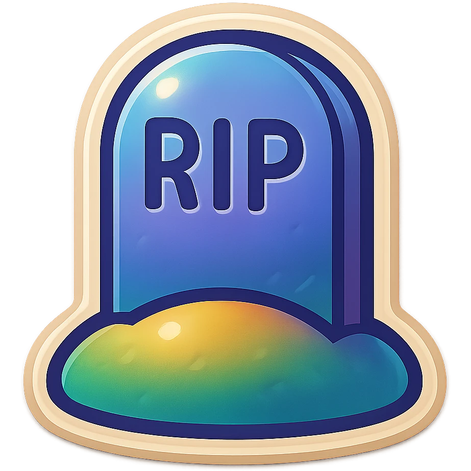 generate emoji of grave in retro old style  emoji