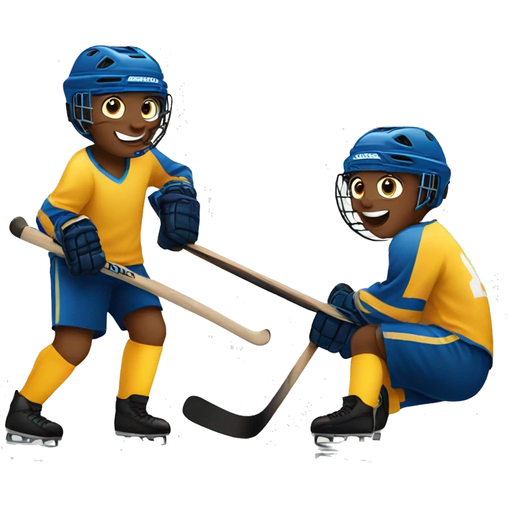 playing feild hockey emoji