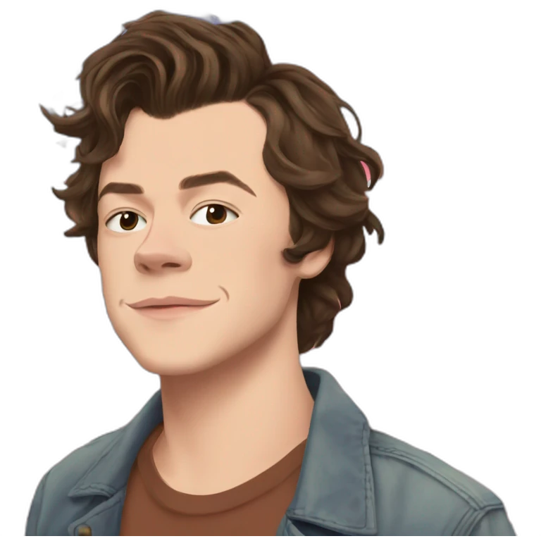 Harry Styles with prideflag emoji