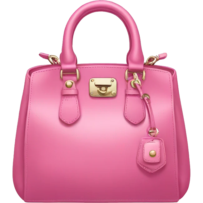 pink luxury hand bag emoji