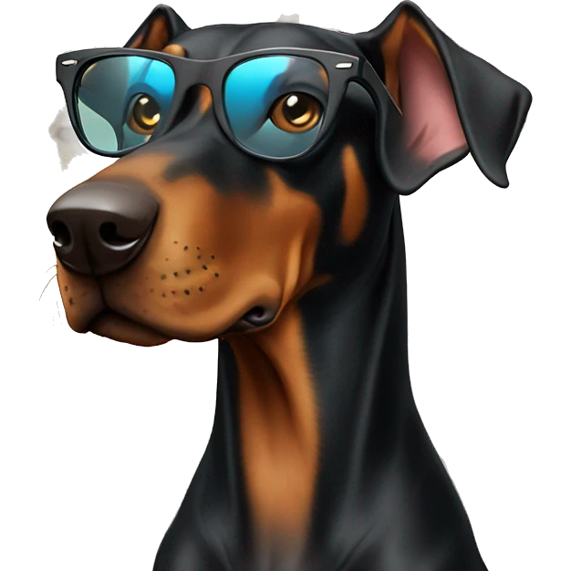 Doberman in ray bans emoji