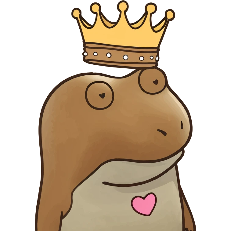 Caramel heart and crown  emoji