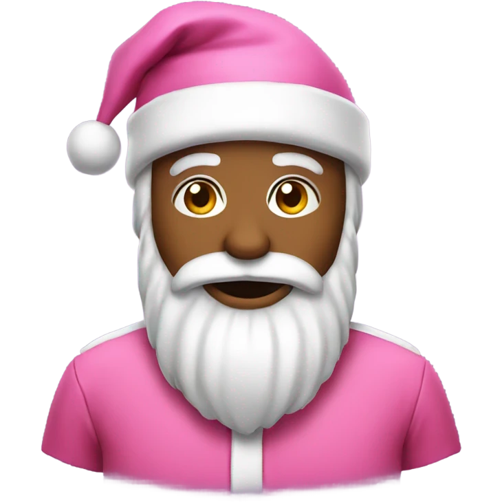 pink santa emoji
