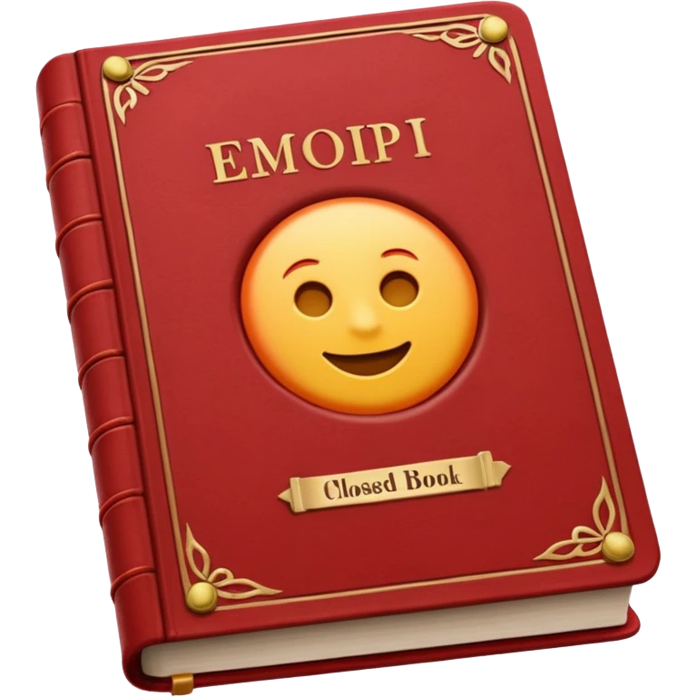 closed book red emoji