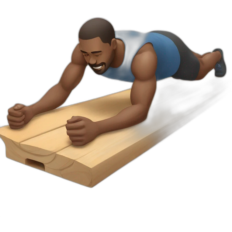 man doing planks emoji