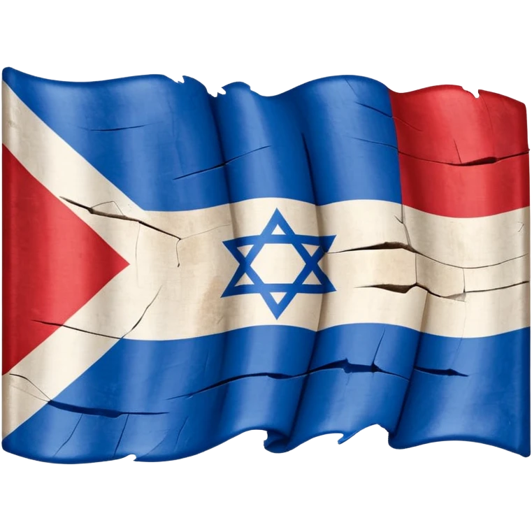 Crossed out Israel flag emoji
