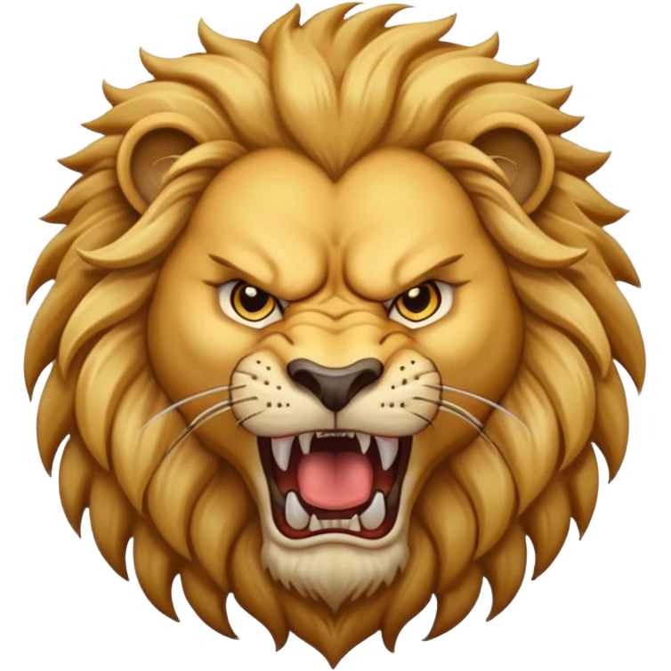 Angry lion emoji
