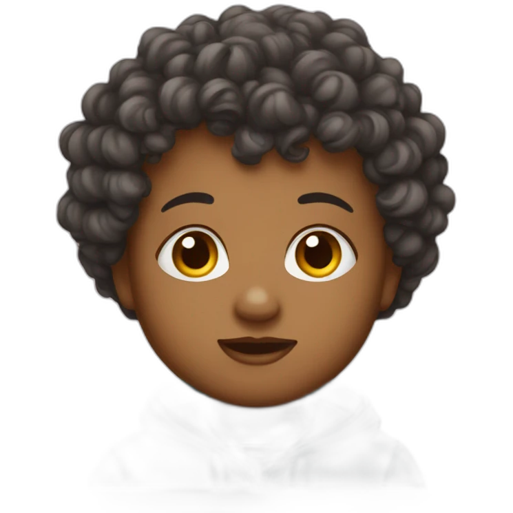 Babywithcurlyblindhair emoji