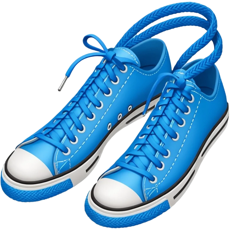 make an emoji of blue shoe laces - emoji