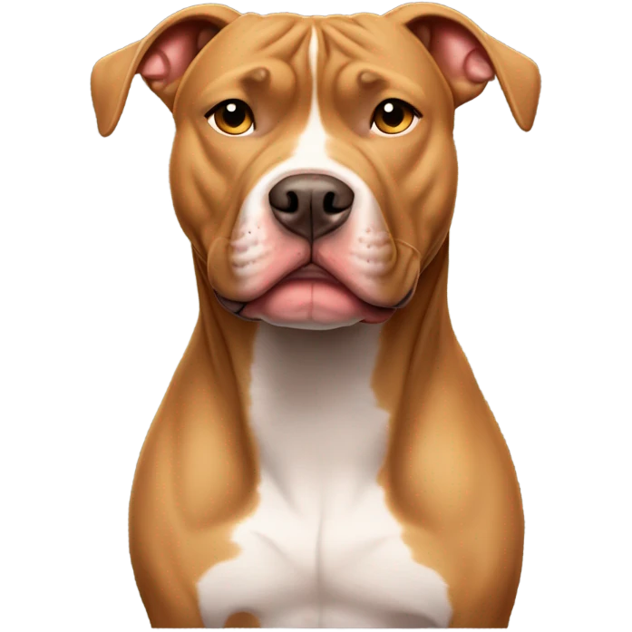 Light brown pitbull  emoji