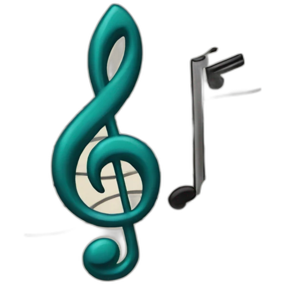drawing with music note emoji