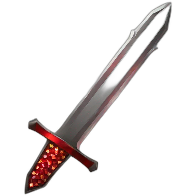 king sword with red diamonds emoji