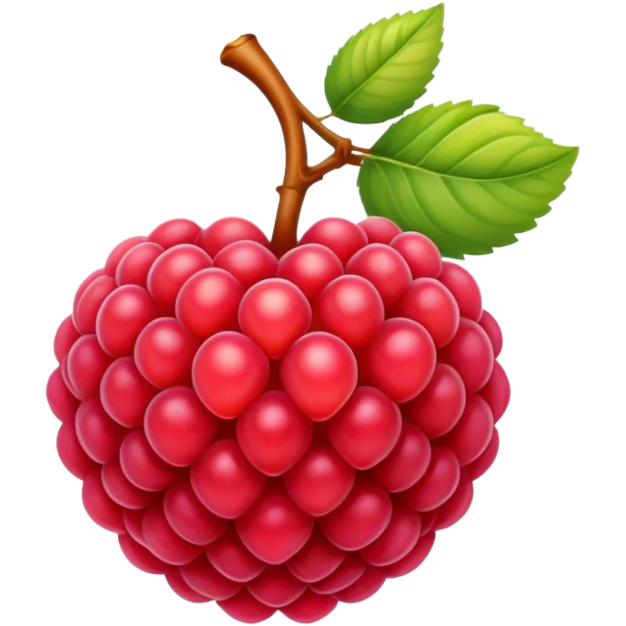 Raspberry Peach emoji