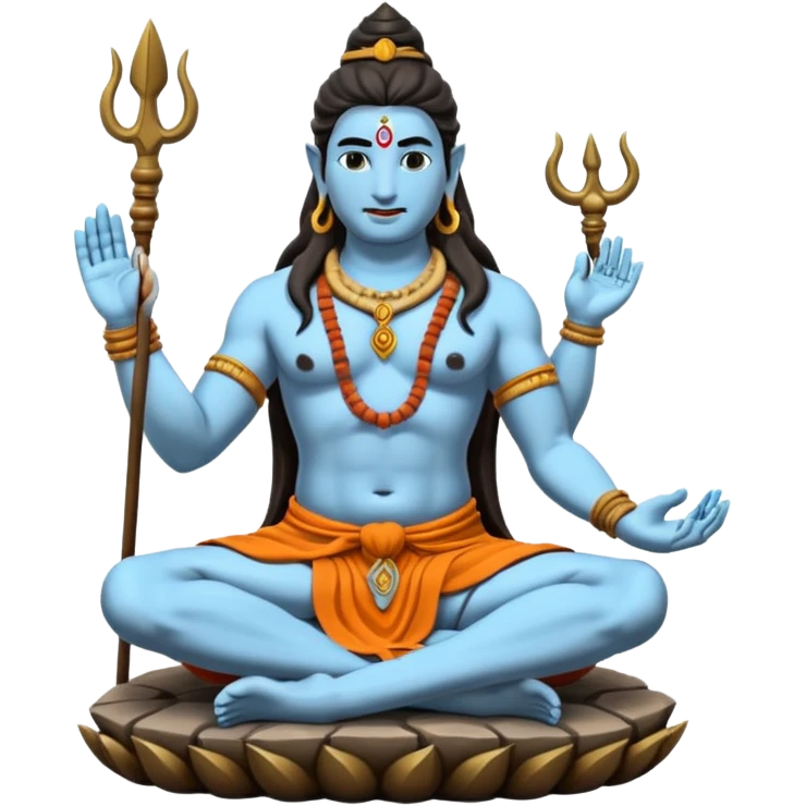 Lord shiva sitting on kailash emoji