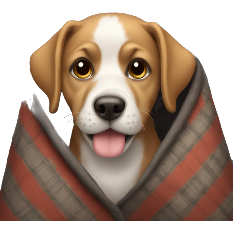 Dog in a blacket emoji