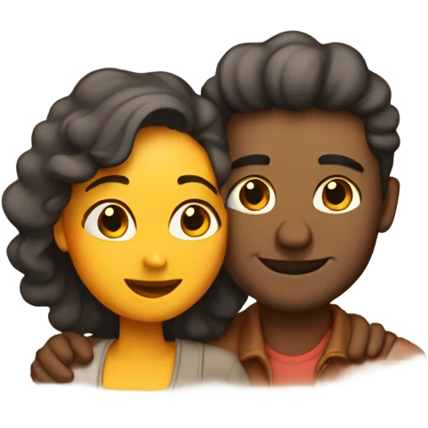 couple. hugging. love. emoji