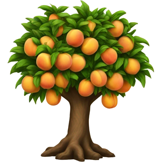Peach tree emoji