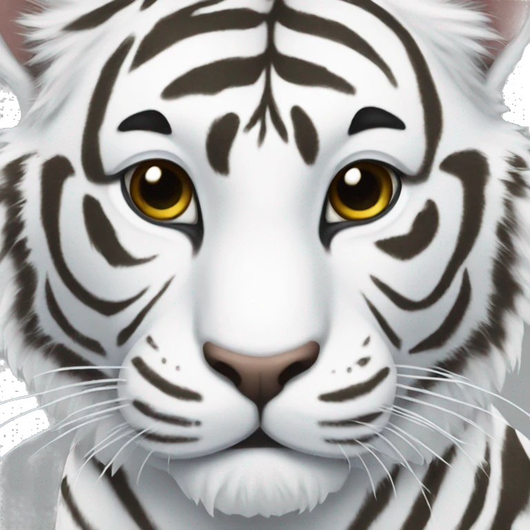 White tiger emoji