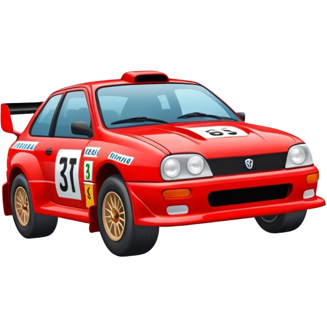 Une voiture de rally  emoji