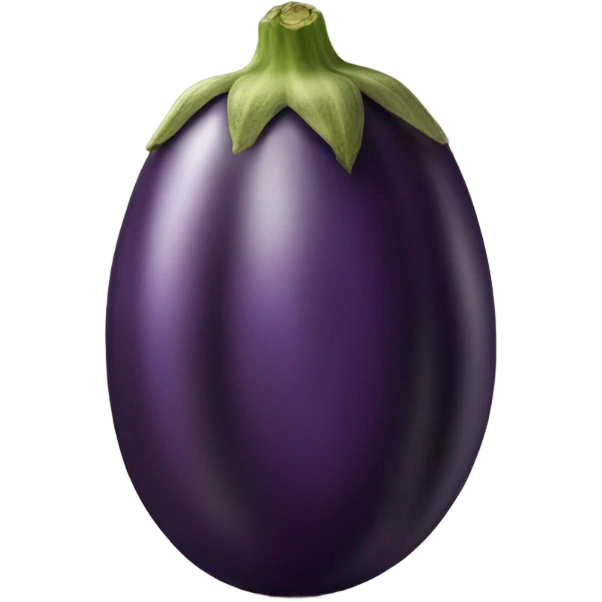 Two eggplants laying tip to tip emoji
