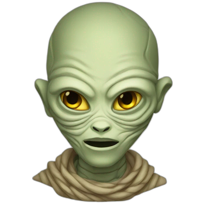 Alien mummy emoji