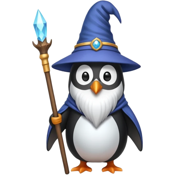 wizard penguin  emoji