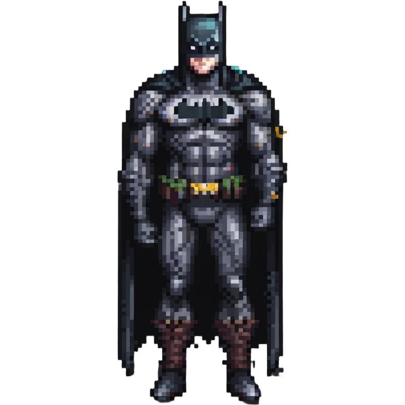 Full body Rick Owen Batman emoji