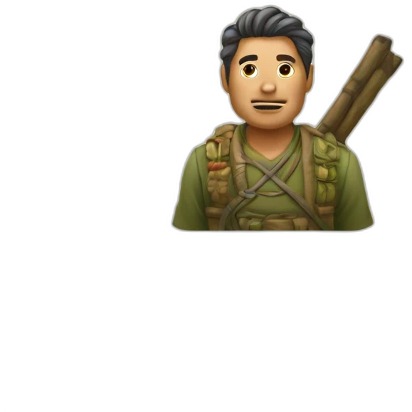 A maoï with a corp emoji