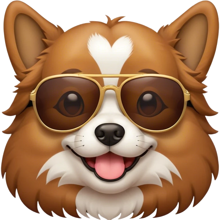 Dog with sunglasses  emoji