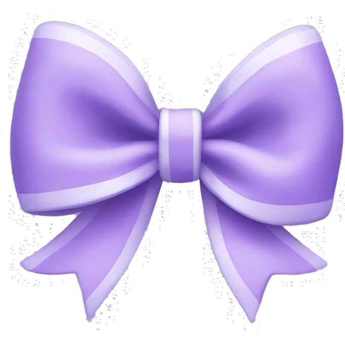 Pastel purple bow emoji