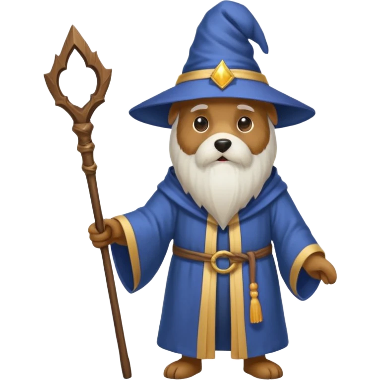Dog wizard emoji