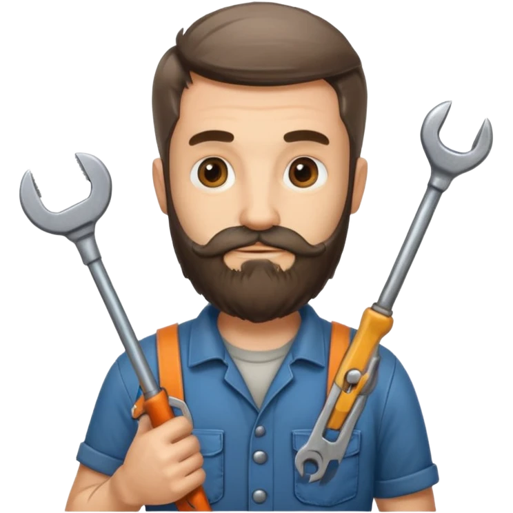 locksmith bearded emoji
