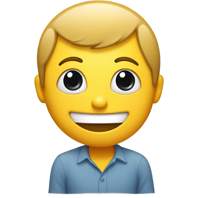 Smiley face with hands on face and feet behind head emoji