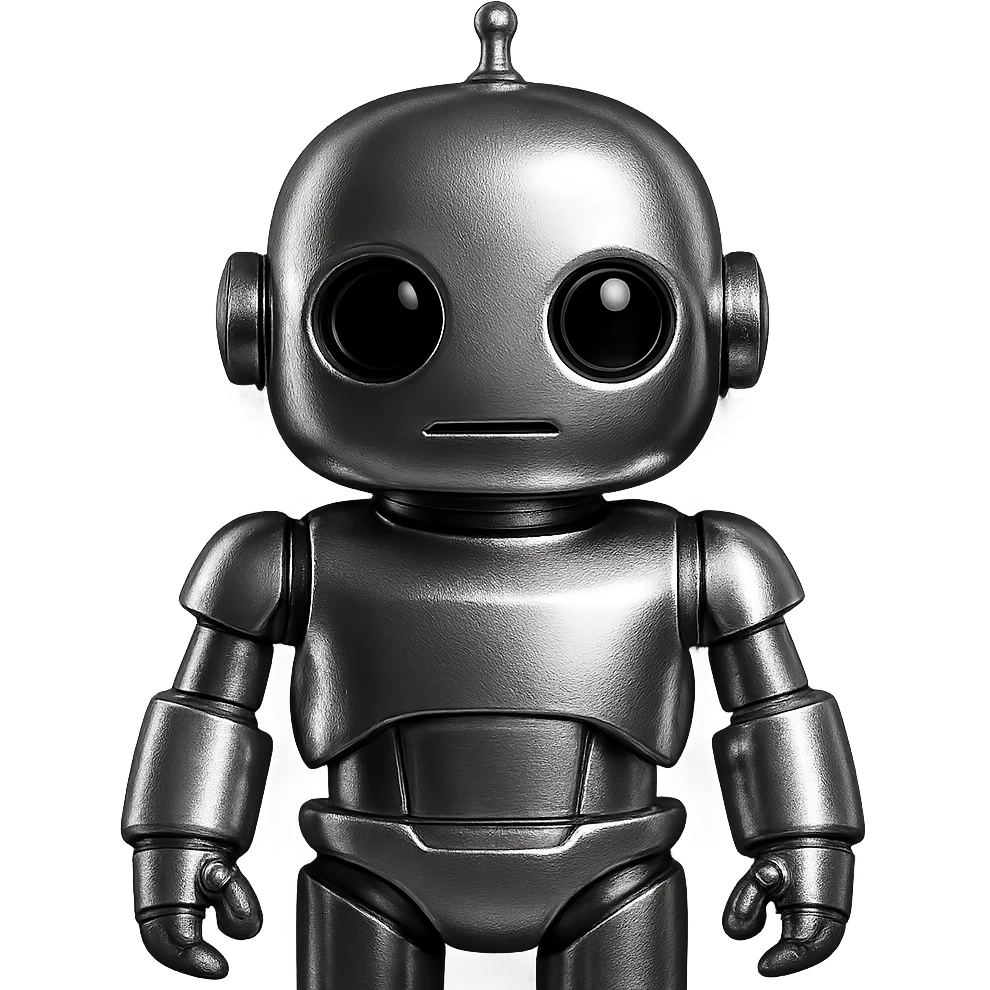 chrome style robot emoji