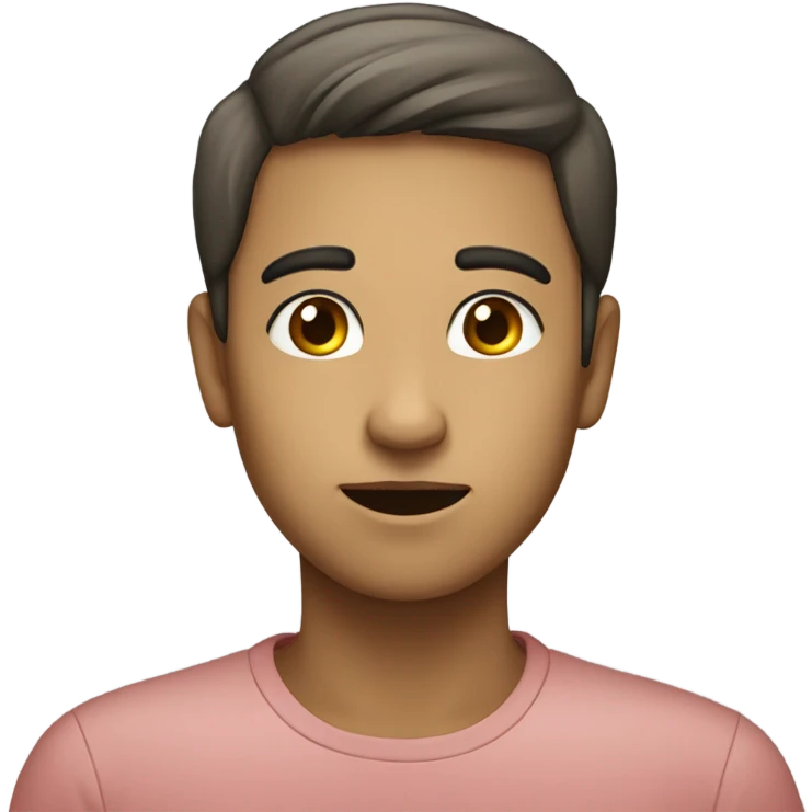 Side eye and blushing emoji