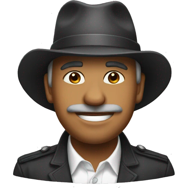 Agador with hat emoji