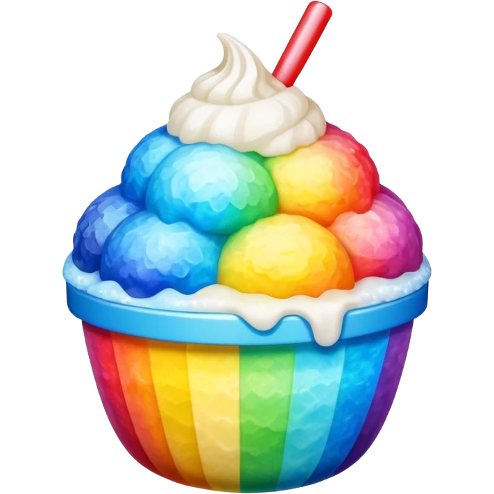 shaved ice
 emoji