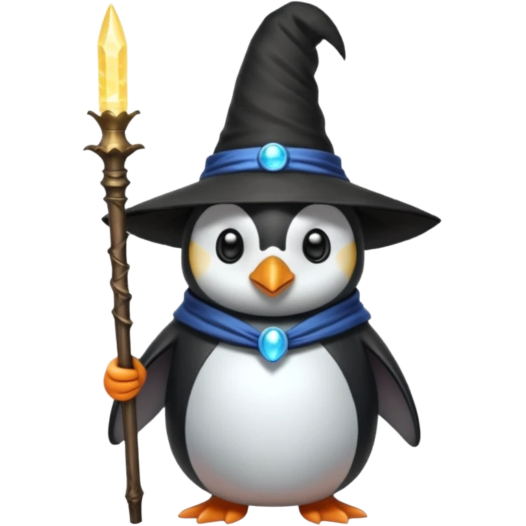 Penguin Wizard emoji