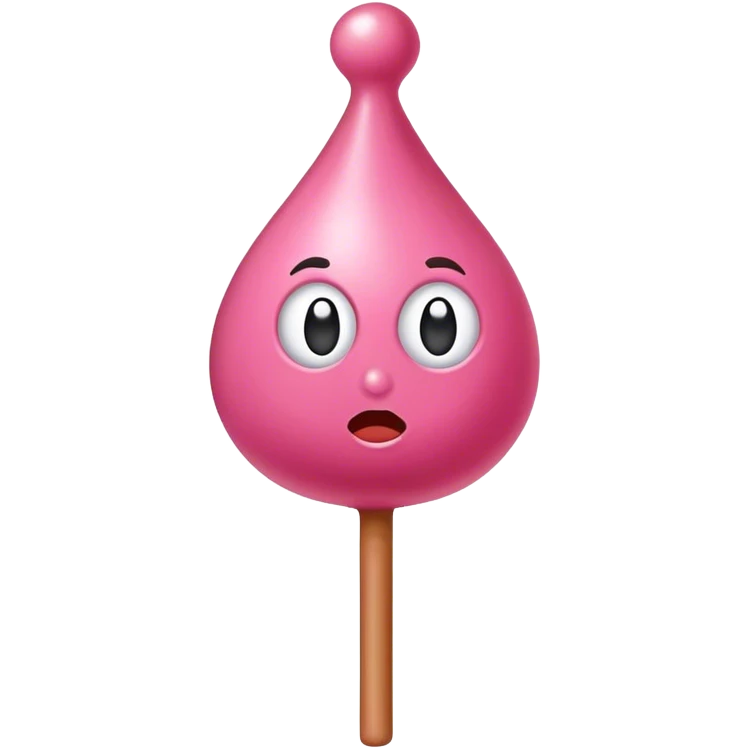 Pink tootsie pop emoji