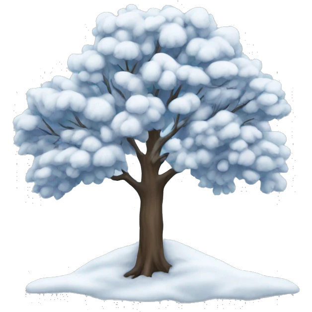 winter tree emoji