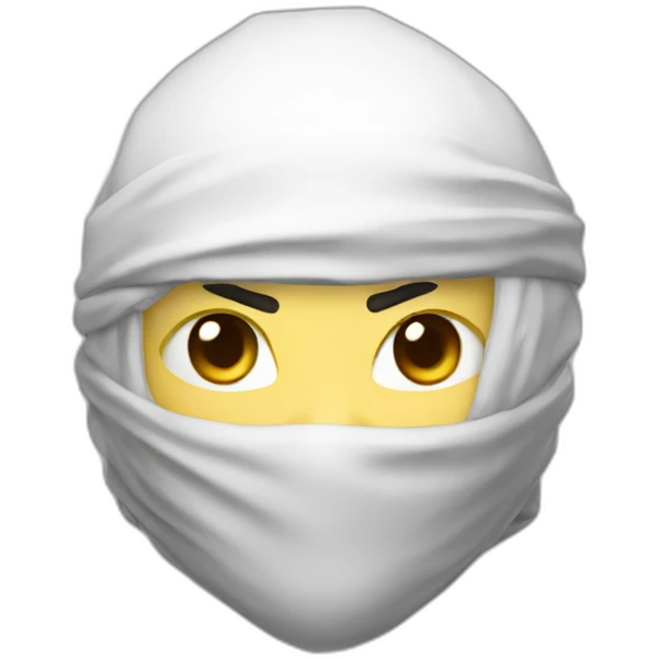 Ninja blanc emoji