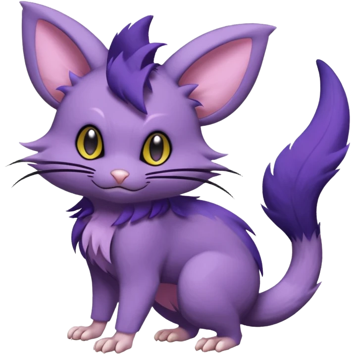 Rattata-Noibat-Purrloin-Fakemon-hybrid-creature (full body) emoji