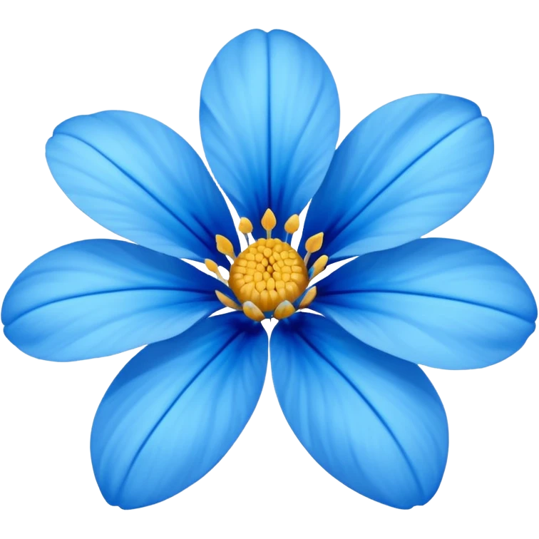 Flor azul emoji